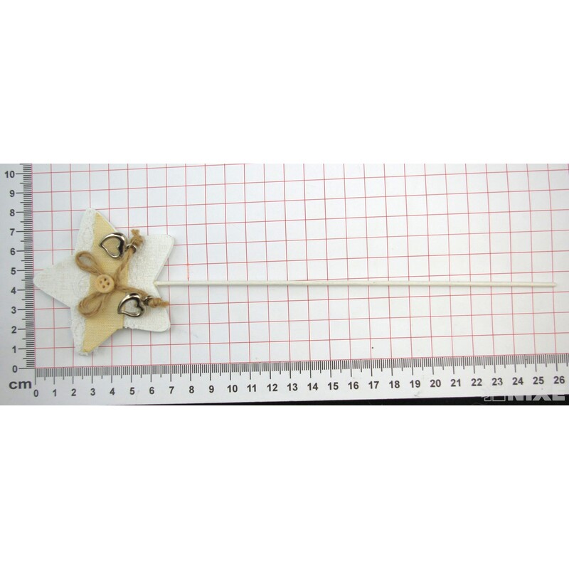 ZÁPICH HVĚZDA 12ks 7x26cm*BÍLÁ