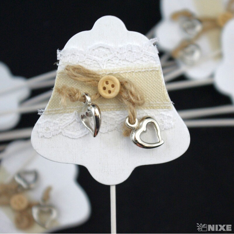 ZÁPICH ZVONEK 12ks 7x27cm*BÍLÁ