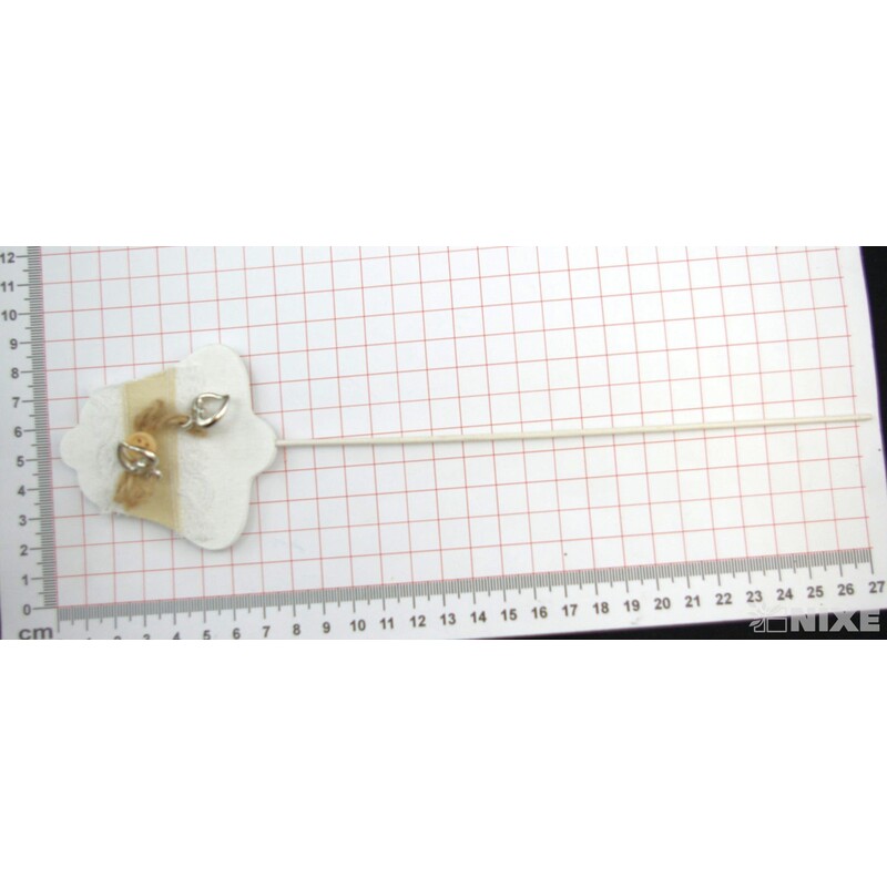 ZÁPICH ZVONEK 12ks 7x27cm*BÍLÁ