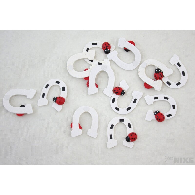 NALEPOVACÍ PODKOVA 3,5cm 12ks*BÍLÁ