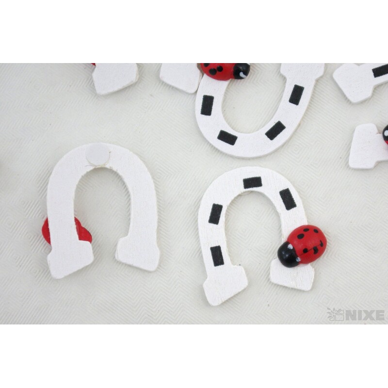 NALEPOVACÍ PODKOVA 3,5cm 12ks*BÍLÁ