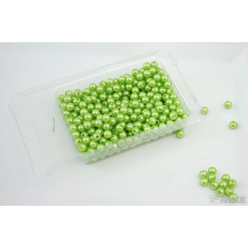 KORÁLKY 8mm 100g*ZELENÁ SV.