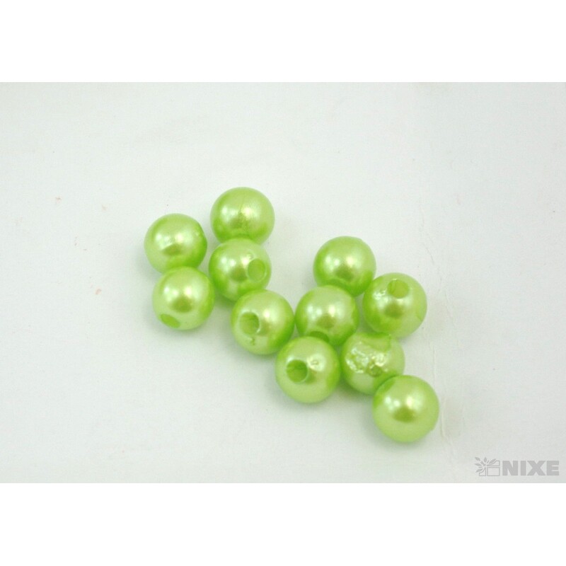 KORÁLKY 8mm 100g*ZELENÁ SV.