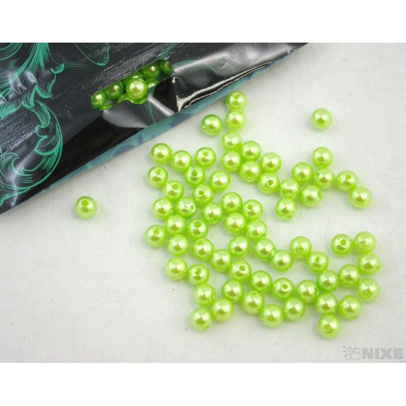 KORÁLKY 6mm 50g*ZELENÁ SV.