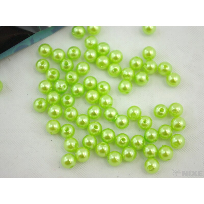 KORÁLKY 6mm 50g*ZELENÁ SV.