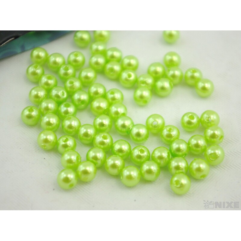 KORÁLKY 6mm 50g*ZELENÁ SV.