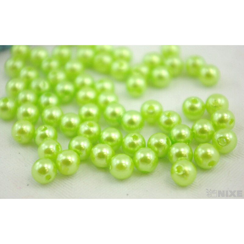 KORÁLKY 6mm 50g*ZELENÁ SV.