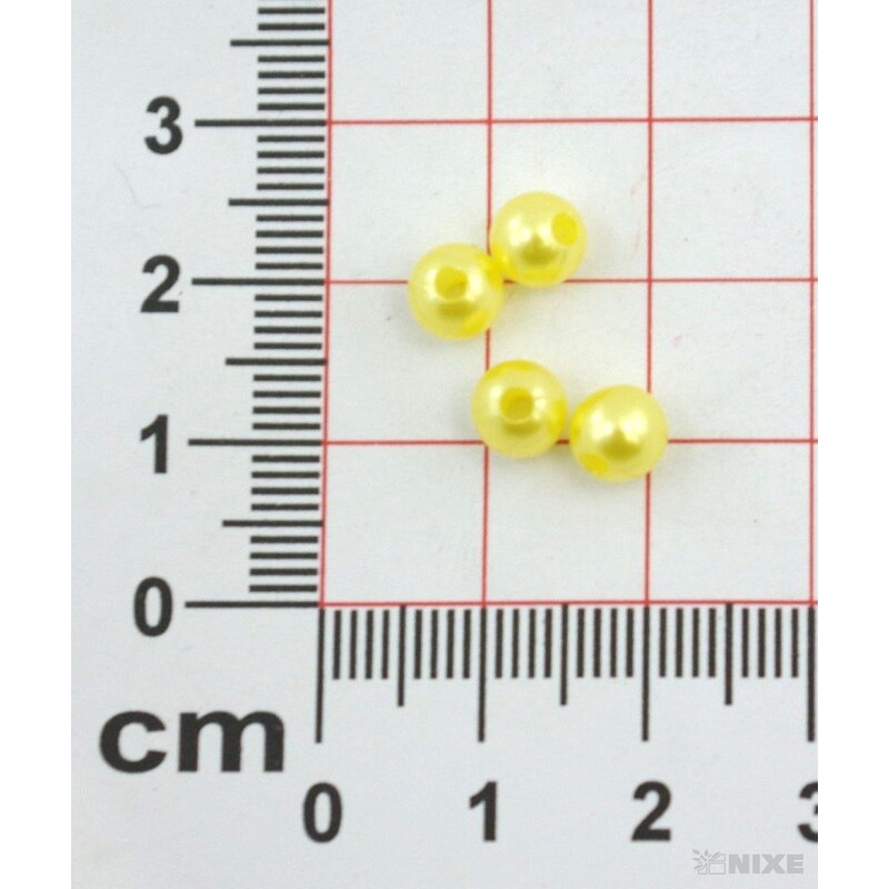 KORÁLKY 6mm 100g*ŽLUTÁ