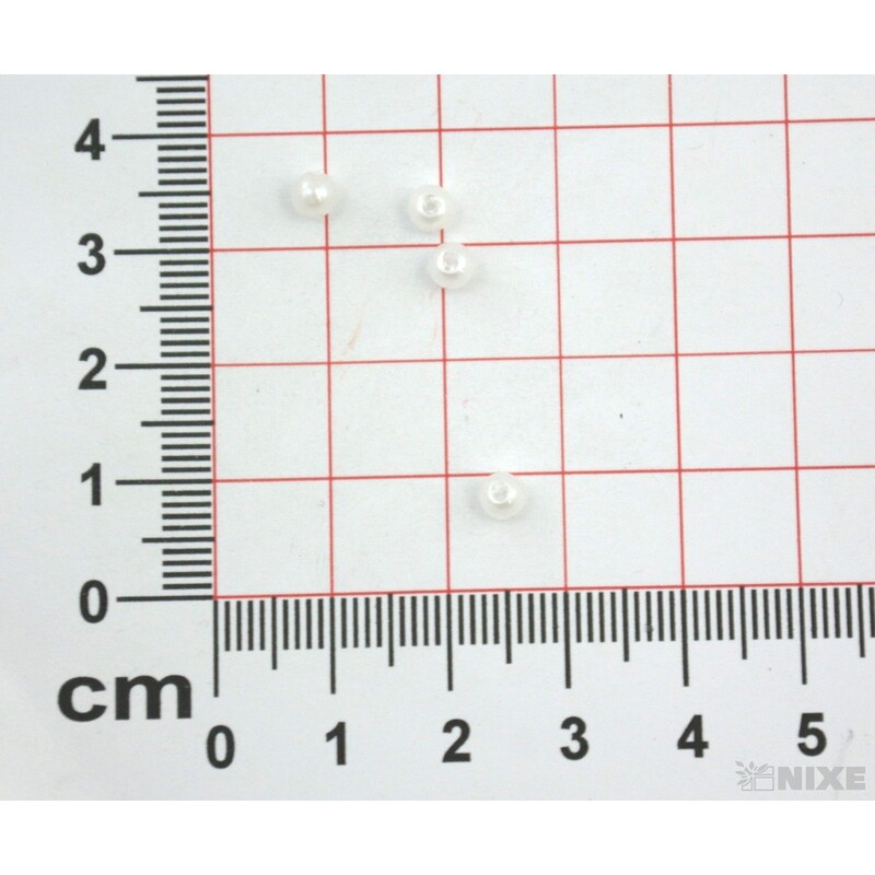 KORÁLKY 4mm 100g*BÍLÁ