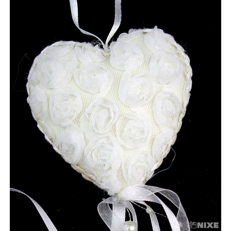 ZÁVĚS SRDCE 9x36cm*MIX BAREV