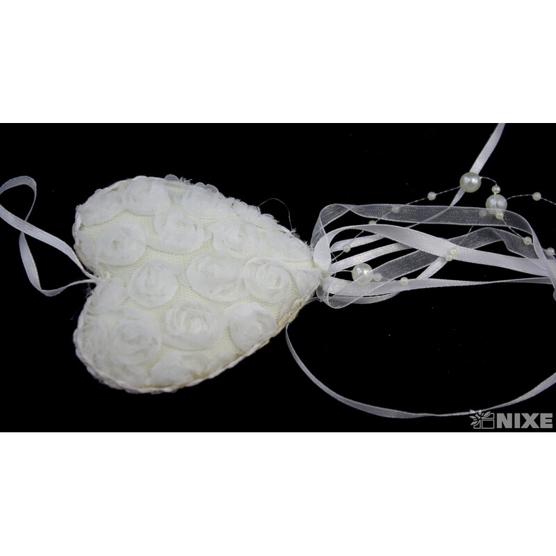 ZÁVĚS SRDCE 9x36cm*MIX BAREV