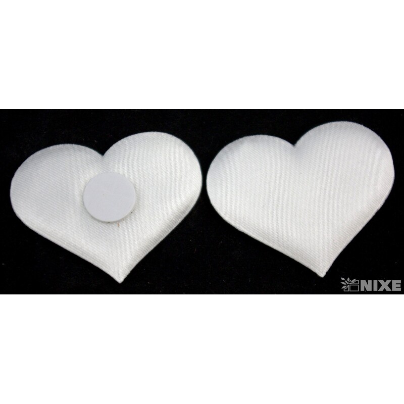 SRDCE NALEPOVACÍ 3,5x4,5cm 24ks*BÍLÁ