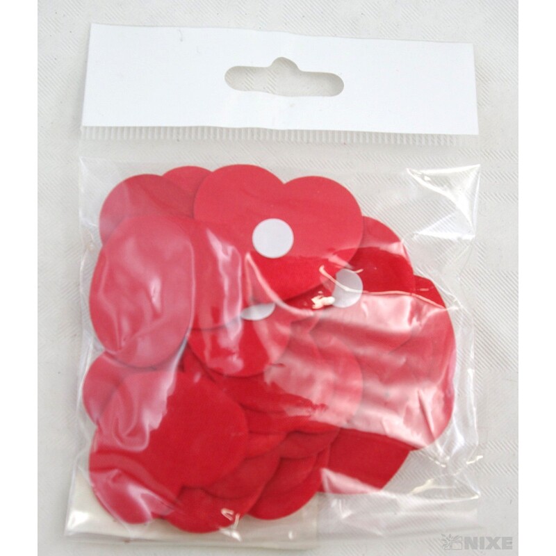 SRDCE NALEPOVACÍ 2,5x3,5cm 24ks*ČERVENÁ