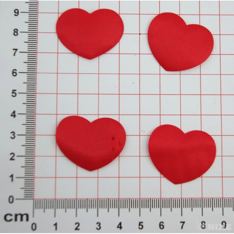 SRDCE NALEPOVACÍ 2,5x3,5cm 24ks*ČERVENÁ