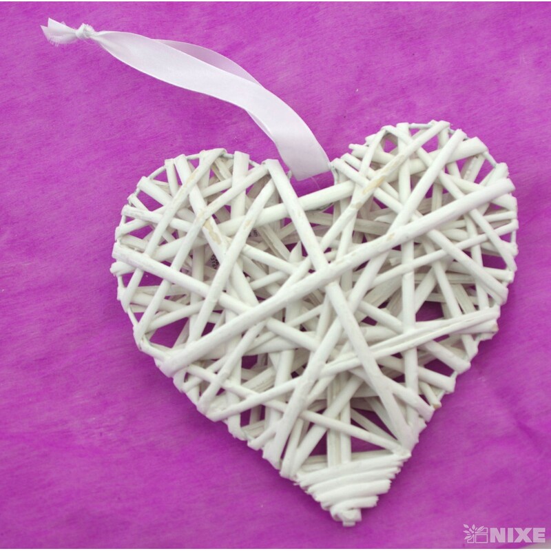 ZÁVĚS SRDCE 20cm*MIX BAREV