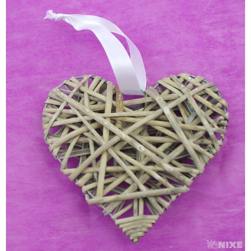 ZÁVĚS SRDCE 20cm*MIX BAREV