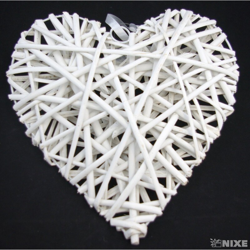 ZÁVĚS SRDCE 30cm*MIX BAREV