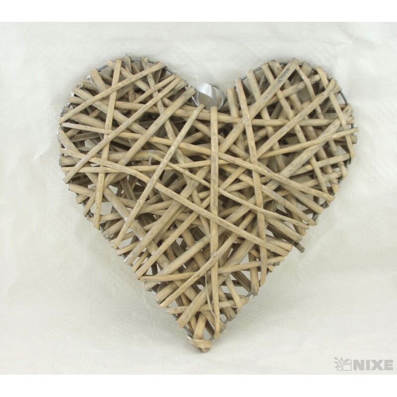 ZÁVĚS SRDCE 30cm*MIX BAREV