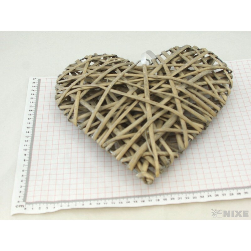 ZÁVĚS SRDCE 30cm*MIX BAREV