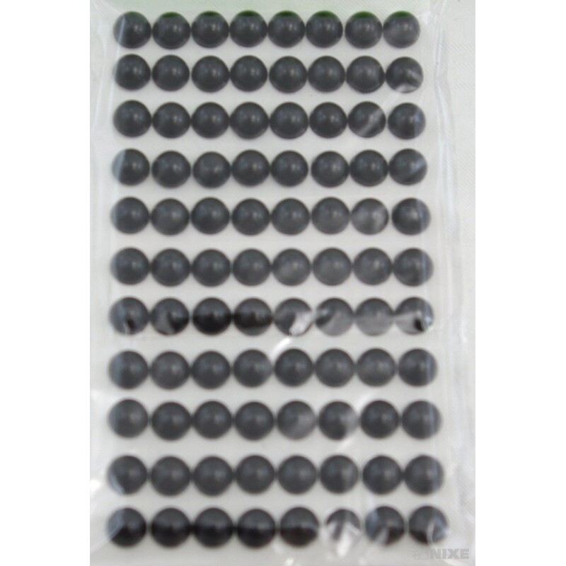 PERLIČKY NALEPOVACÍ 8mm 88ks*ČERNÁ