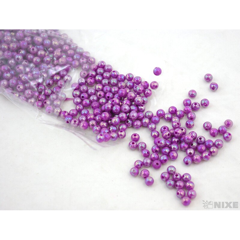 KORÁLKY 6mm 50g*FIALOVÁ MULTI