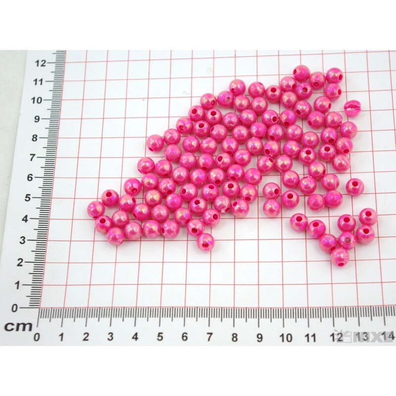 KORÁLKY 8mm cca 208ks*RŮŽOVÁ