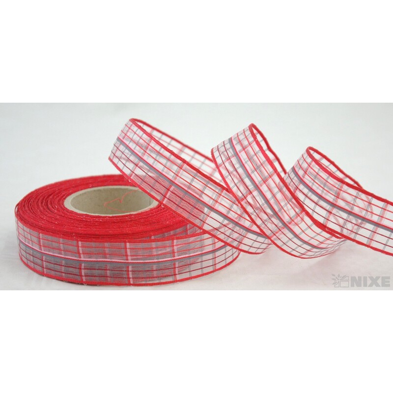 KOSTKOVÁ STUHA DR. 25mmx25m*ČERVENÁ