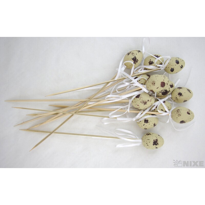 ZÁPICH VAJÍČKA 12ks 4x24cm*PŘÍRODNÍ