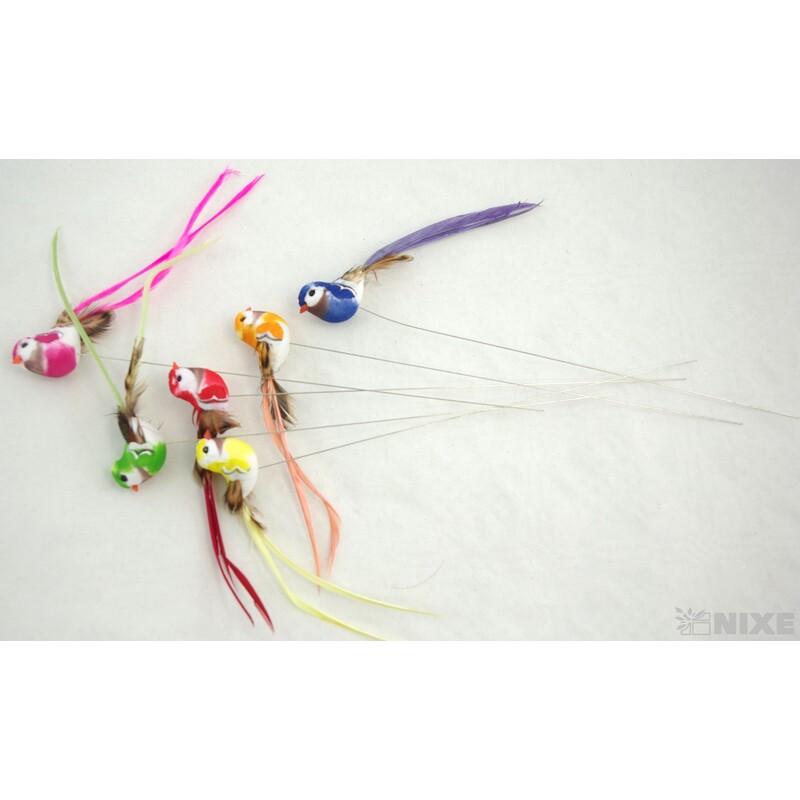 ZÁPICH PTÁČEK 36ks 3x22cm*MIX BAREV