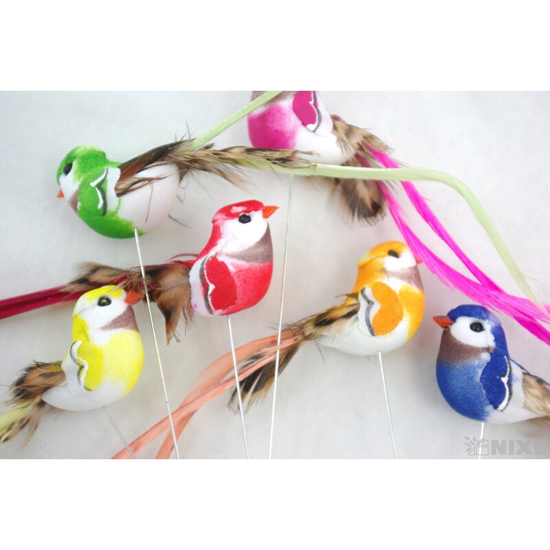 ZÁPICH PTÁČEK 36ks 3x22cm*MIX BAREV