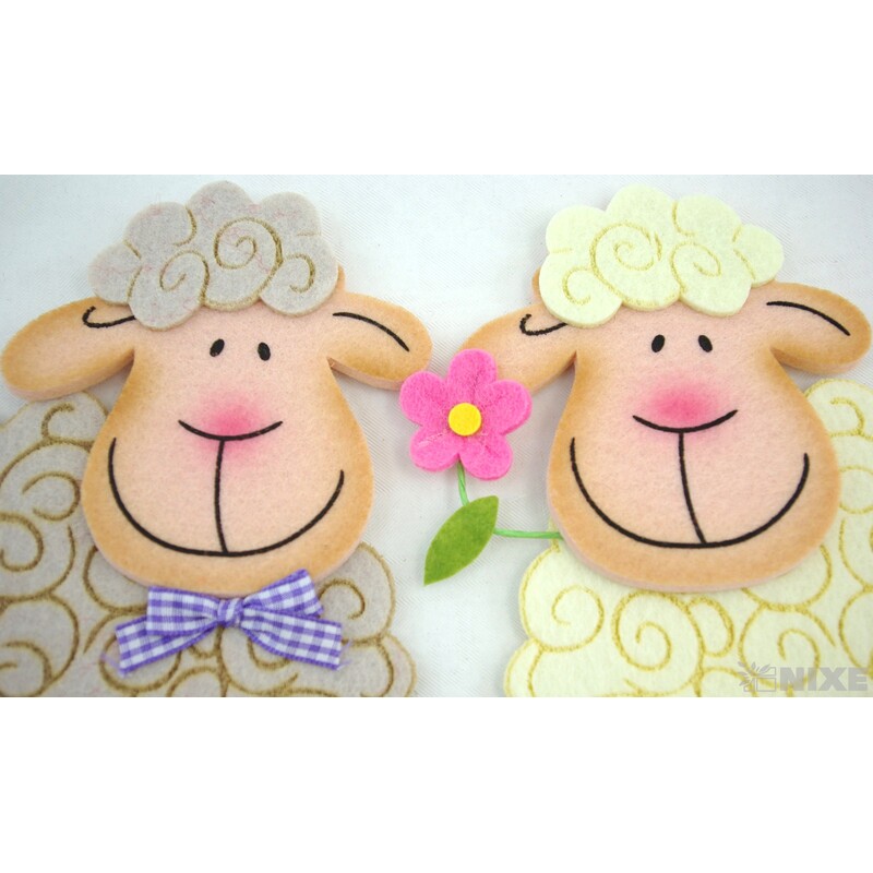 OVEČKA FILC NALEPOVACÍ 20x15cm 4ks