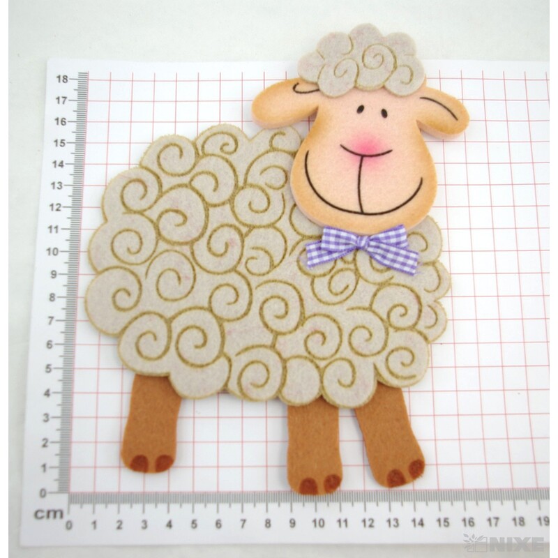 OVEČKA FILC NALEPOVACÍ 20x15cm 4ks