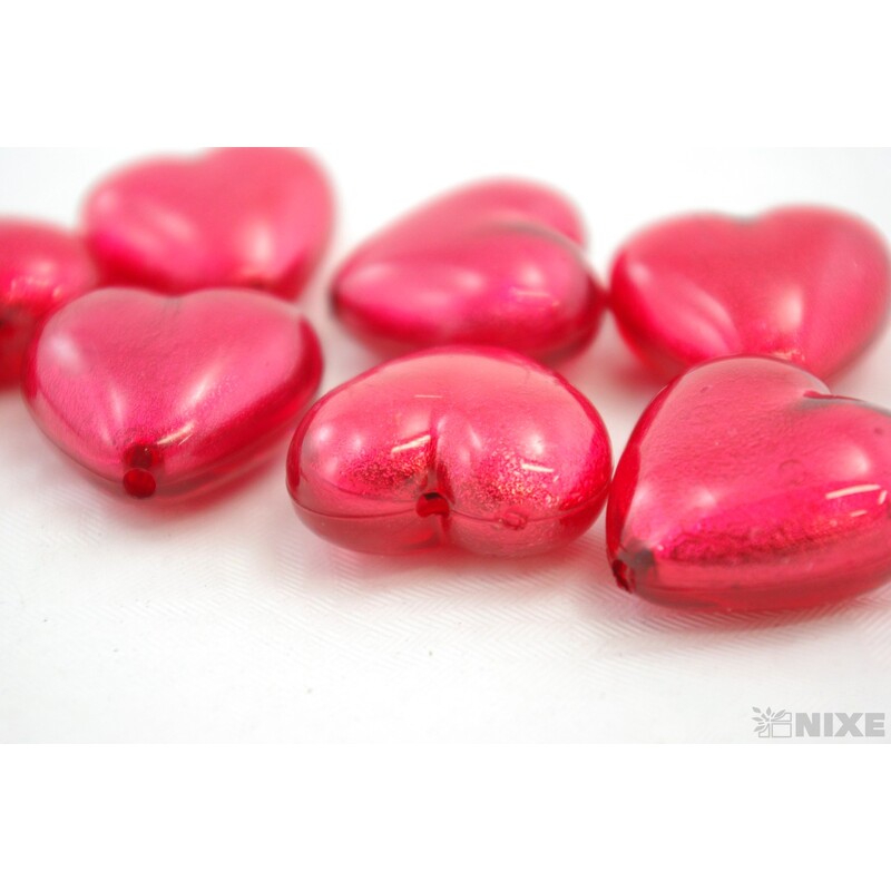 SRDCE 2,5cm 7ks*ČERVENÁ