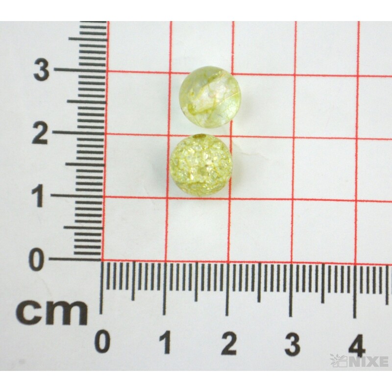 KORÁLKY KRAK 10mm cca 90ks*ZELENÁ TM.