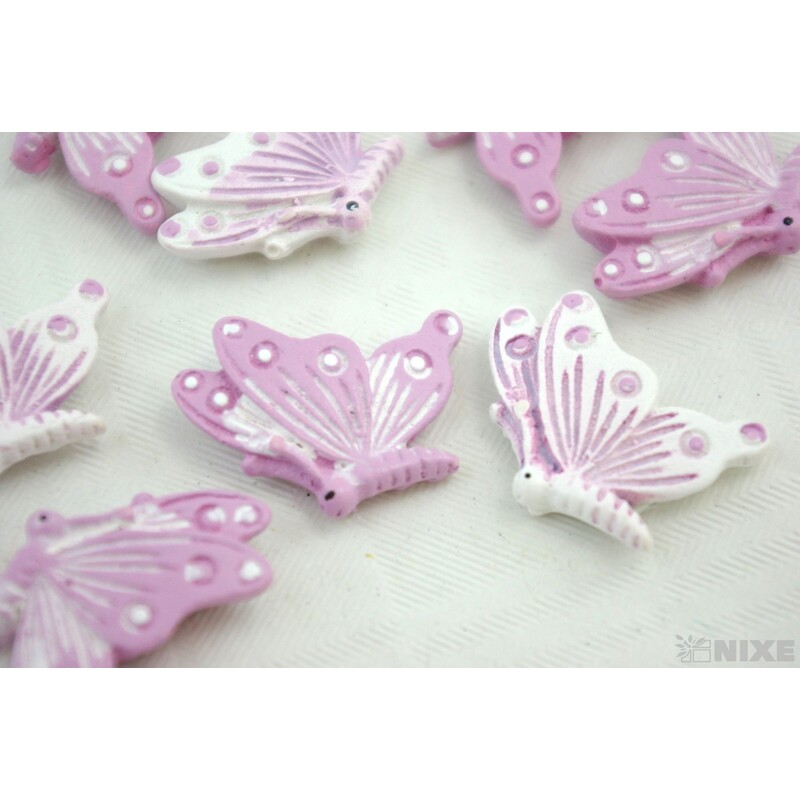 MOTÝL NALEPOVACÍ 2,5cm 9ks*FIALOVÁ