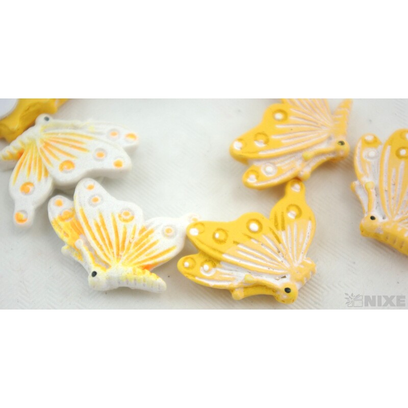 MOTÝL NALEPOVACÍ 2,5cm 9ks*ORANŽOVÁ