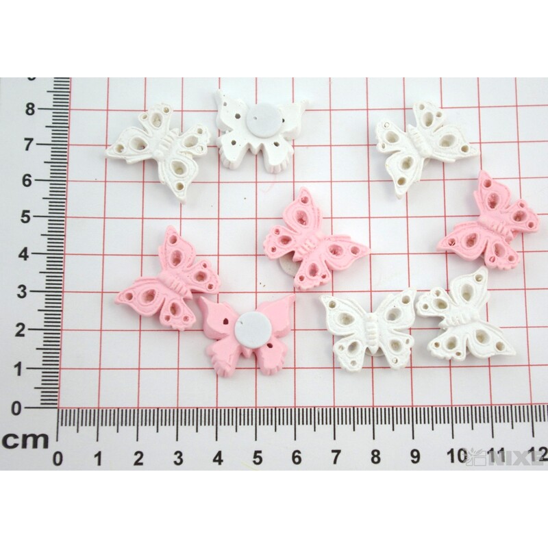 MOTÝL NALEPOVACÍ 2cm 9ks*MIX BAREV