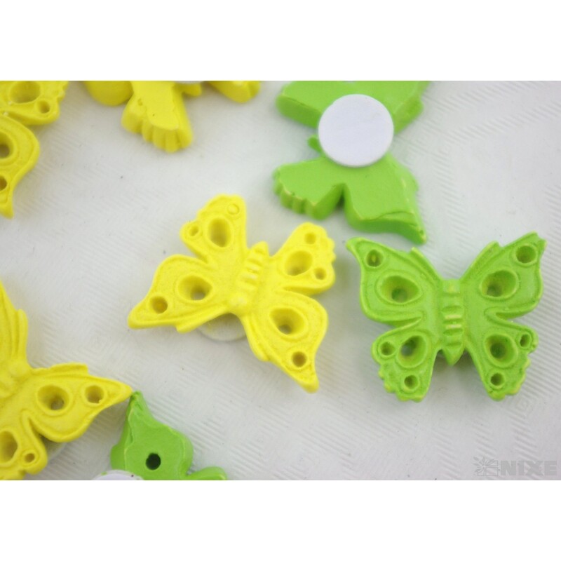 MOTÝL NALEPOVACÍ 2cm 9ks*MIX BAREV