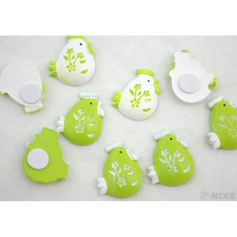 KUŘE NALEPOVACÍ 2,5cm 9ks*ZELENÁ