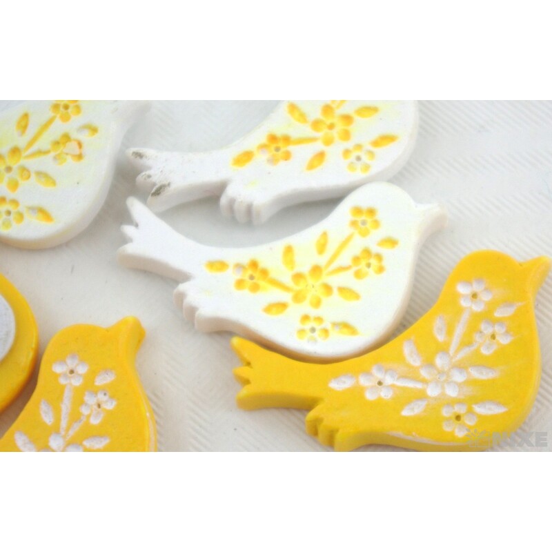 PTÁČEK NALEPOVACÍ 3cm 9ks*ORANŽOVÁ