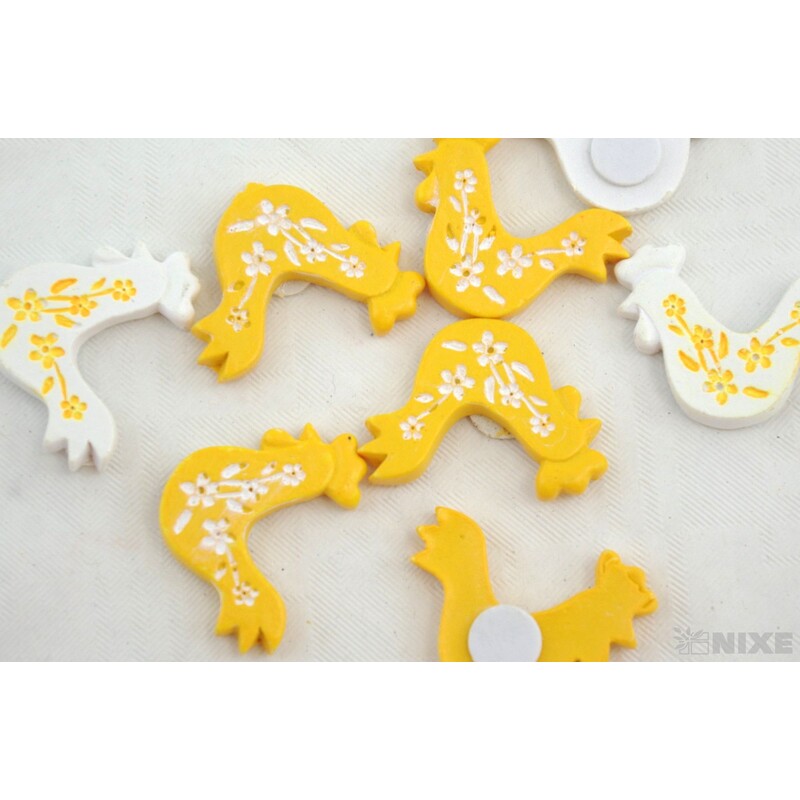 KOHOUT NALEPOVACÍ 3,5cm 9ks*ORANŽOVÁ