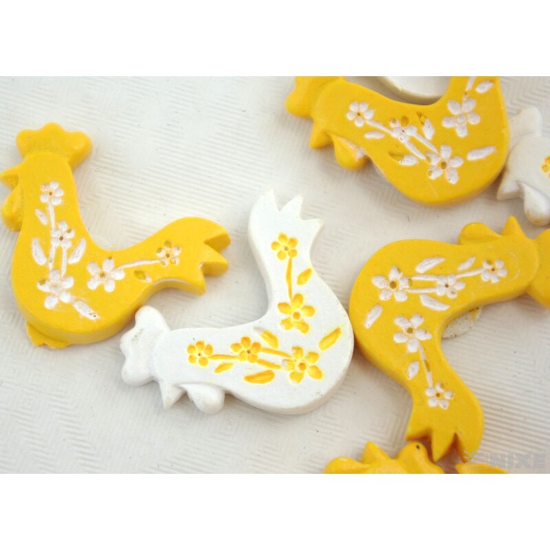 KOHOUT NALEPOVACÍ 3,5cm 9ks*ORANŽOVÁ