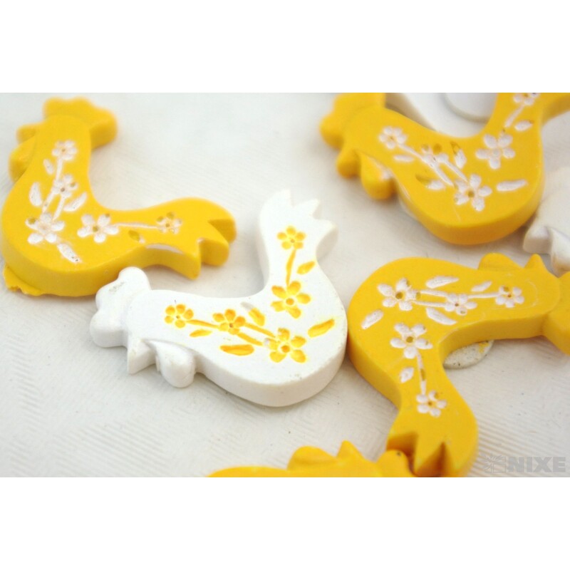 KOHOUT NALEPOVACÍ 3,5cm 9ks*ORANŽOVÁ