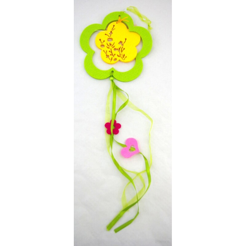 ZÁVĚS FILC KVÍTEK 15x60cm*MIX BAREV