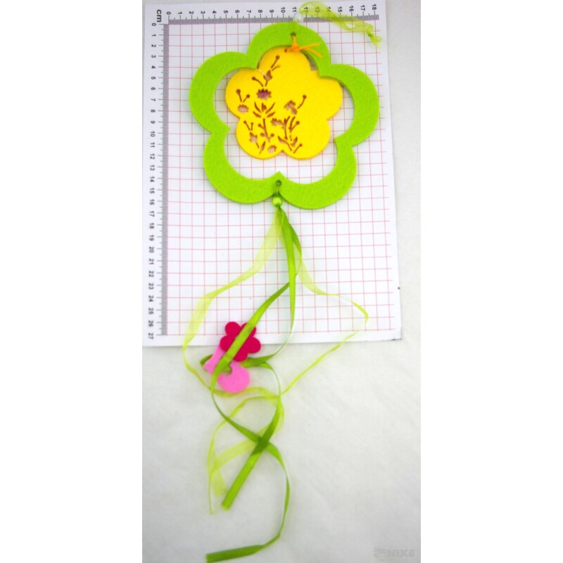 ZÁVĚS FILC KVÍTEK 15x60cm*MIX BAREV