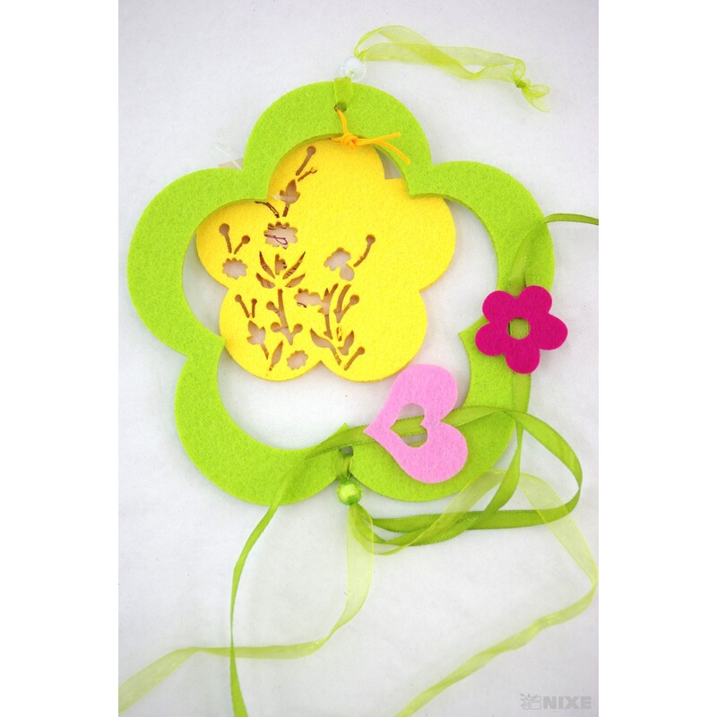 ZÁVĚS FILC KVÍTEK 15x60cm*MIX BAREV