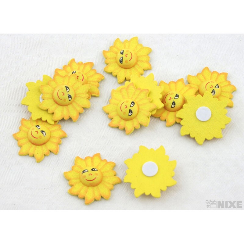 SLUNÍČKO NALEPOVACÍ 3,5cm 12ks