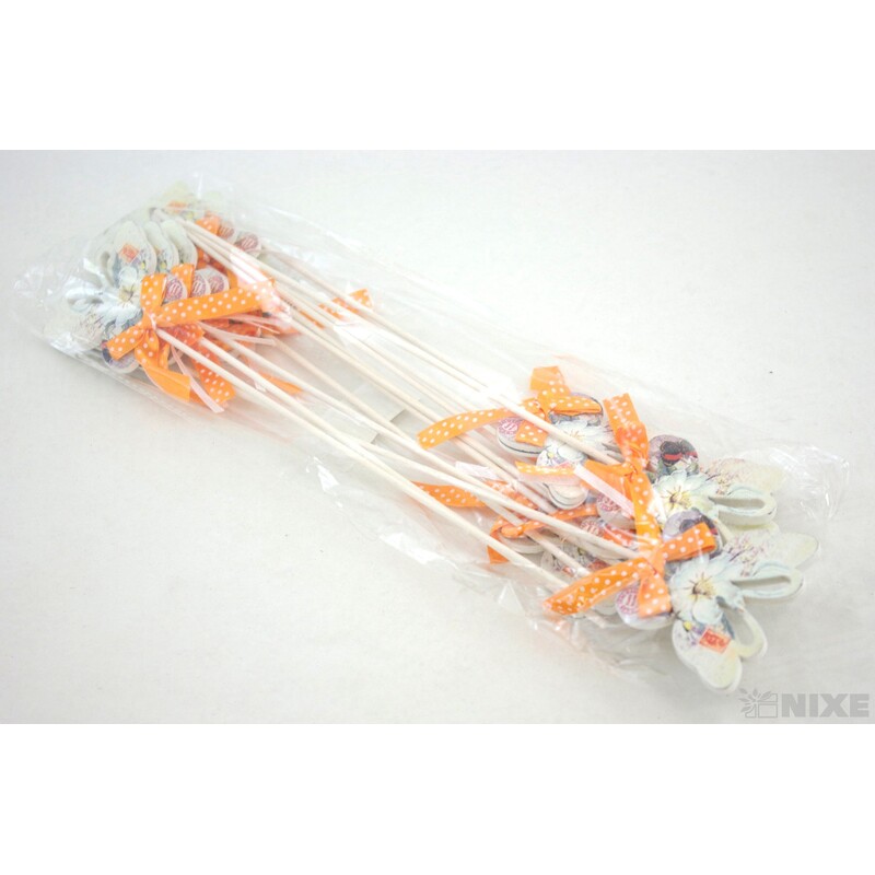 ZÁPICH MOTÝL 12ks 6x28cm*ORANŽOVÁ