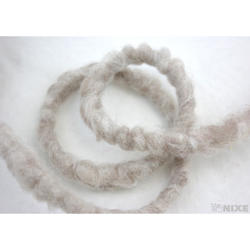 STUHA PLSTĚNÁ DRÁT 10mmx7m*STŘÍBRNÁ