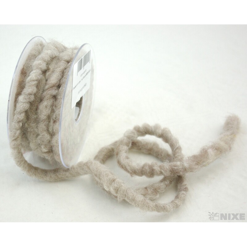 STUHA PLSTĚNÁ DRÁT 10mmx7m*STŘÍBRNÁ